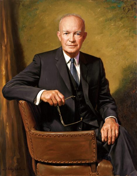 The official White House portrait of Dwight D. Eisenhower. (Image: Wikipedia)