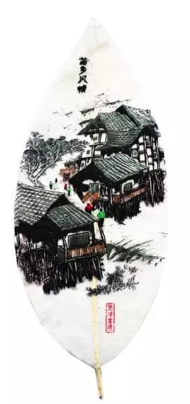Miao Village Style-leaf embroidery. (Image: Network Photo/ NTDTV)