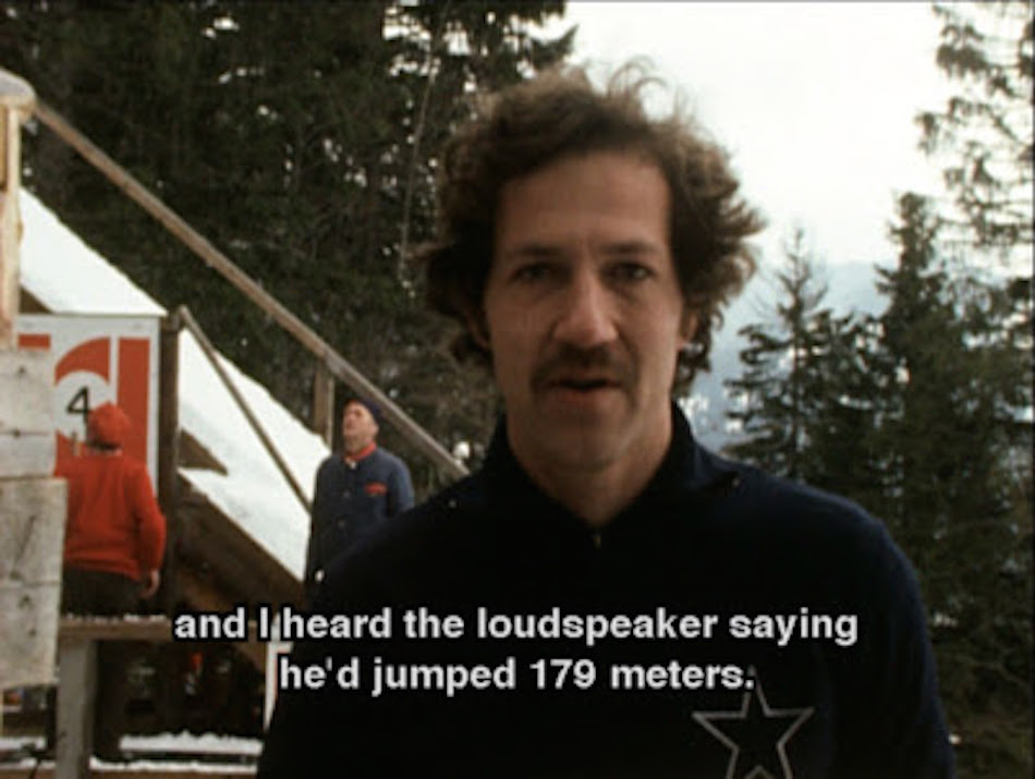 Herzog reporting Steiner had broken the world record by ten meters. (Image via jessicabrr / YouTube Screenshot)