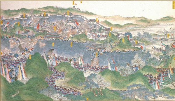 The Xiang Army recapturing Jinling, a suburb of the Taiping capital, July 19, 1864. (Image: https://en.wikipedia.org/wiki/Xiang_Army#/media/File:Regaining_Jinling.jpg / CC0 1.0)