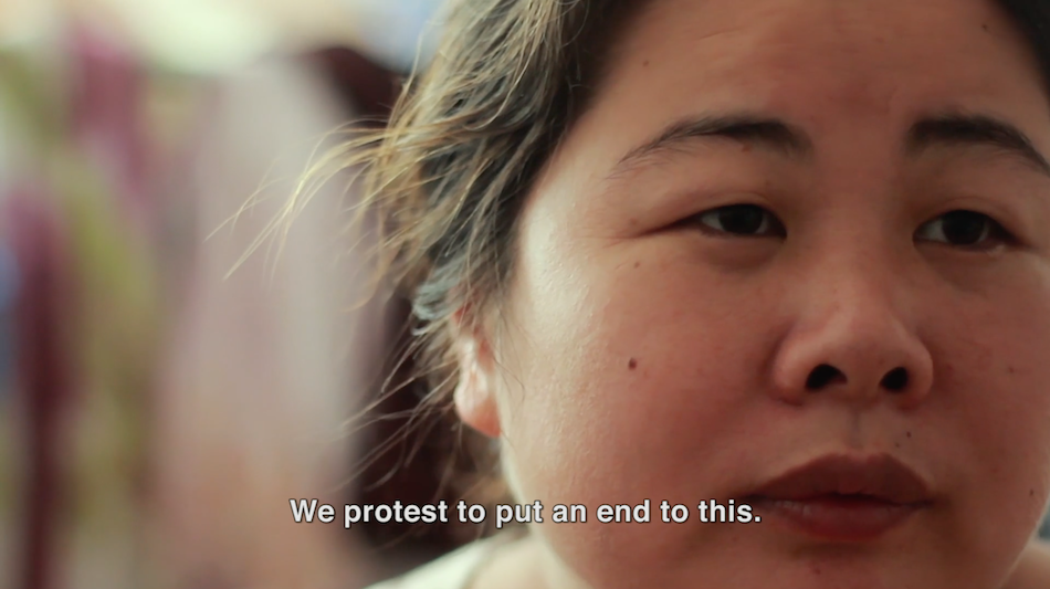 The brave Ye Haiyan in what seems an impossible task to stand up to human rights abuse in China. (Image: Little Horse Crossing the River via Vimeo/Screenshot)