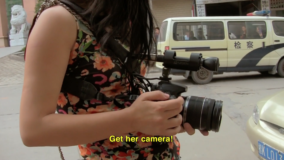 Filmmaker Wang Nanfu becomes a target. (Image: Little Horse Crossing the River via Vimeo/Screenshot)