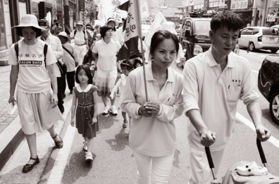 Chengnu is now living with her husband in Korea free to practice her belief. (Image via Jarrod Hall Vimeo/Screenshot)