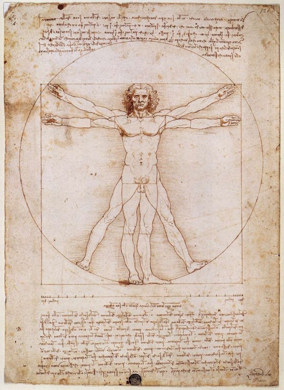 Several artists of the Renaissance incorporated the golden mean in their works, not least of whom was Leonardo da Vinci, who used this proportion in well-known pieces such as “The Last Supper” and “The Vitruvian Man.” (Image: cesar bojorquez via flickr CC BY 2.0 )