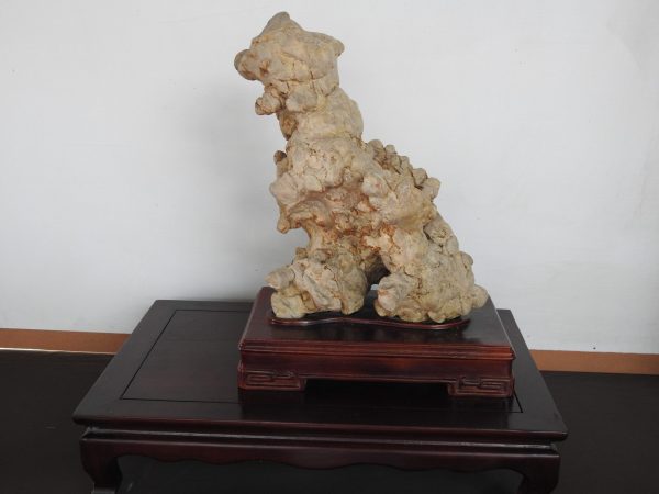 One of the gold award-winning stones at the 2017 Han Feng Bonsai Exposition (Image: Billy Shyu/ Vision Times)
