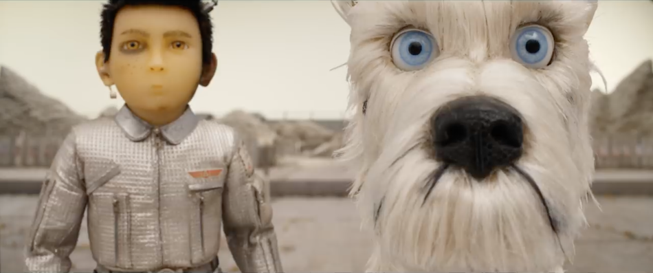 Set in Dystopian Japan, the film uses the same stop-motion technique as Anderson's 2009 film Fantastic Mr Fox. (Image via FoxSearchlight YouTube/Screenshot)