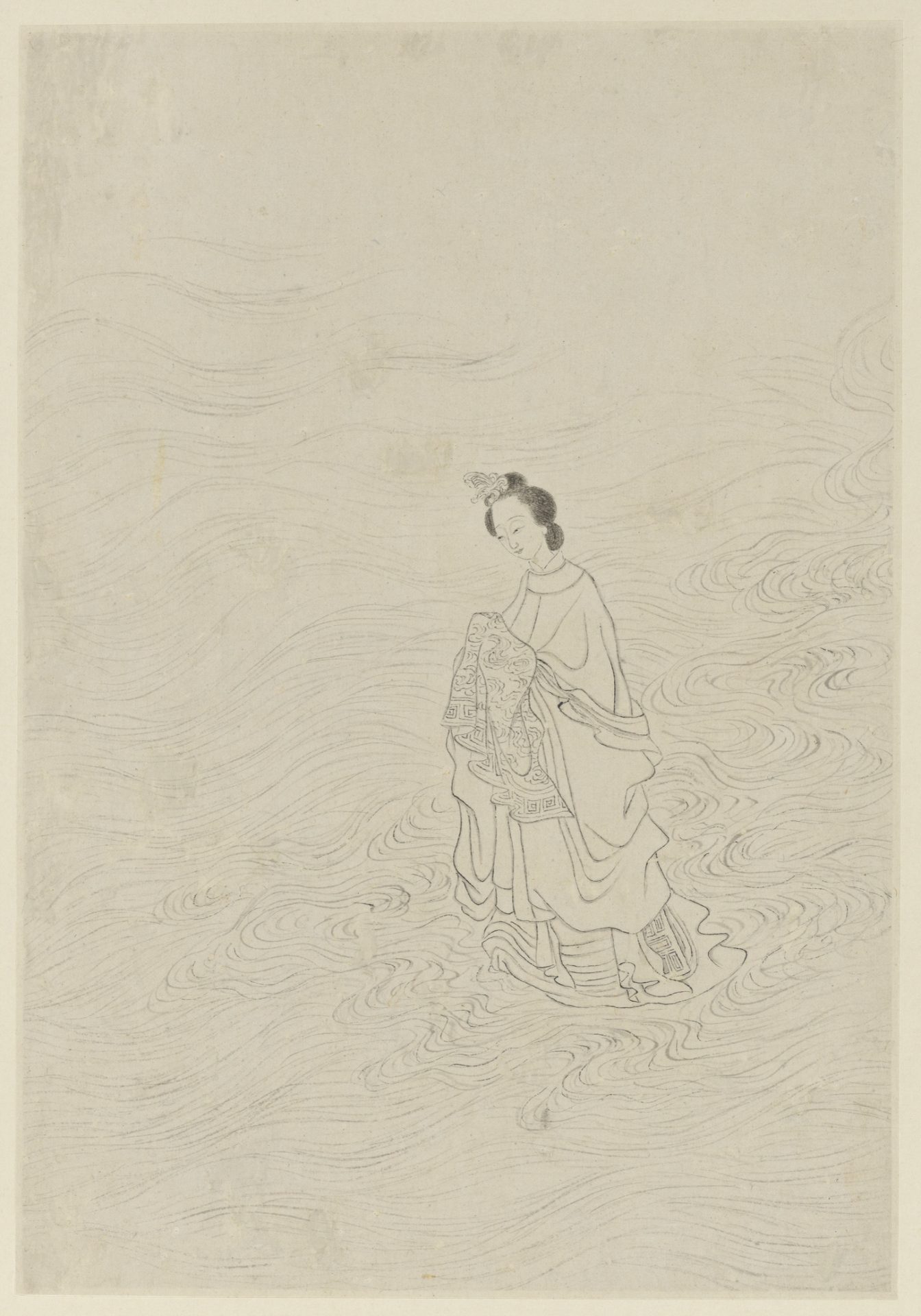 The Weave Maiden crossing the River of Heaven, as painted by Gai Qi, 1799. (Image: wikimedia / CC0 1.0)