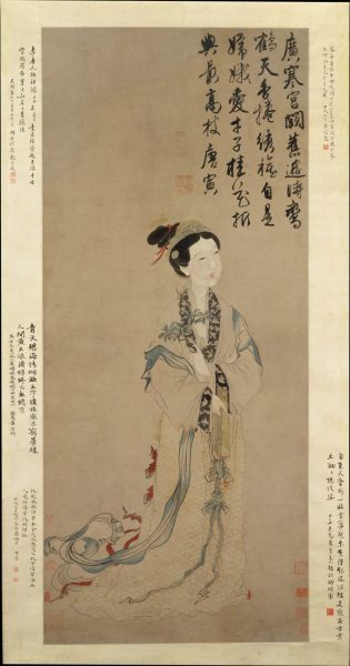 Ming dynasty painting entitled The Moon Goddess Chan’e. (Image: wikimedia / CC0 1.0)