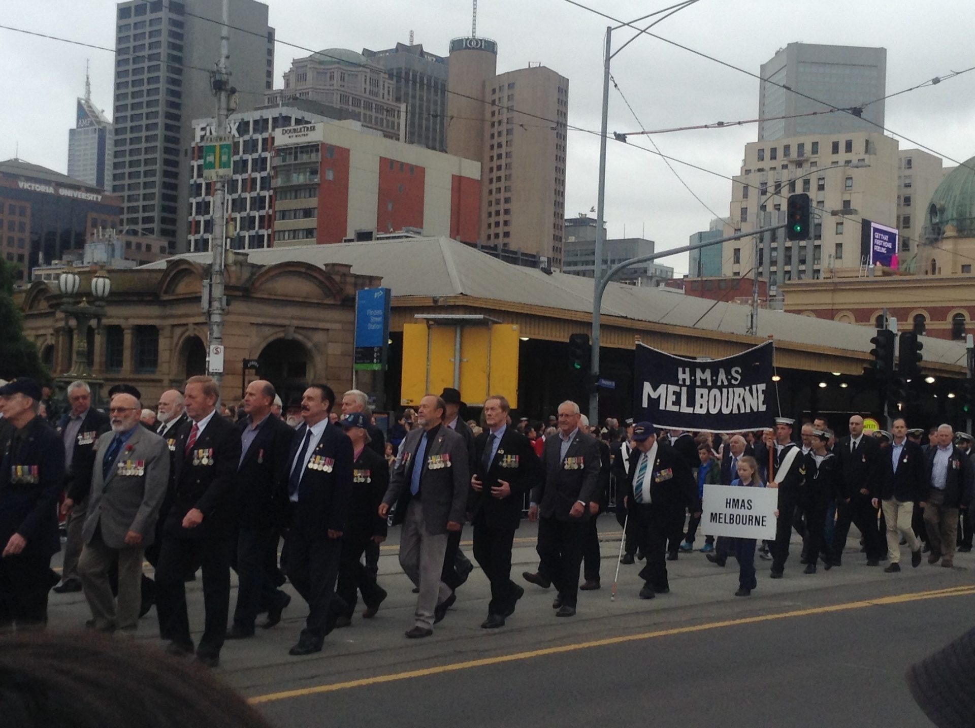 Photo by Trisha Haddock of Anzac Day Parade.