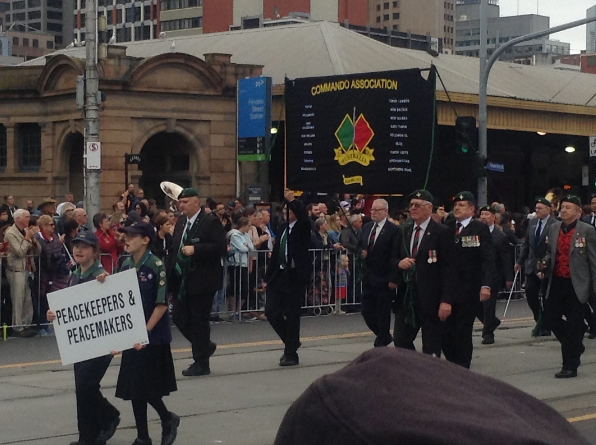 Photo by Trisha Haddock of Anzac Day Parade.