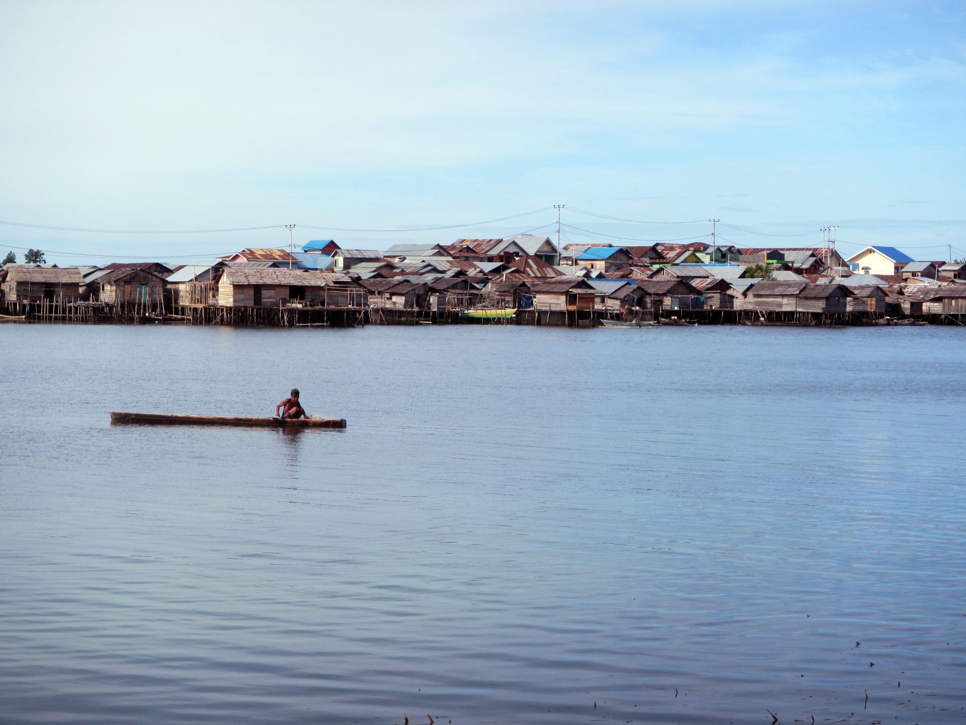 The Bajau village of Jaya Bakti. (Photo by Melissa Ilardo)