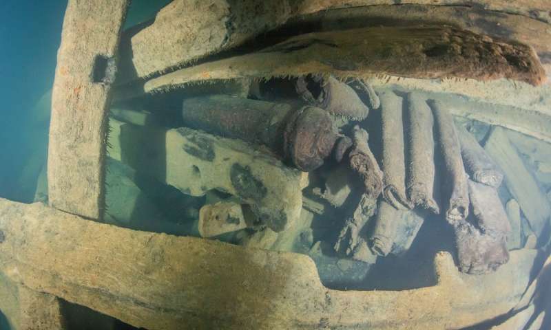 Artillery of the Mars warship. (Photo: Kirill Egorov / Ocean Discovery / Mars Project)