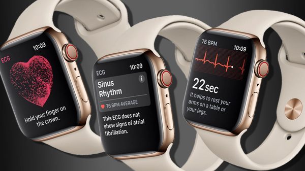 The EKG apps are designed to catch irregular heart rhythms that may not necessarily show up during a medical exam but that can signal serious heart risks. (Image: Apple)