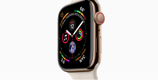 The second, for the Series 4 watch only, is the ECG feature – which the wearer of the watch must manually activate. (Image: Apple)