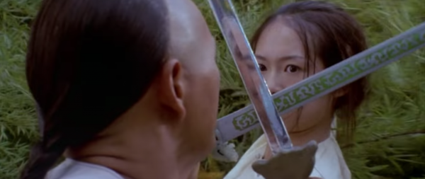 Crouching Tiger Hidden Dragon is about two warriors in pursuit of a stolen sword and a notorious fugitive are led to an impetuous, physically skilled, adolescent nobleman's daughter, who is at a crossroads in her life. (Image: YouTube/Screenshot)