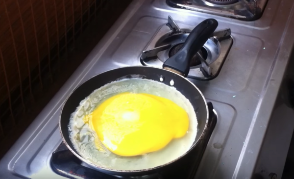 Emu eggs have a lot more yolk in them which makes them a good buy when compared to other eggs. (Image: YouTube/Screenshot)
