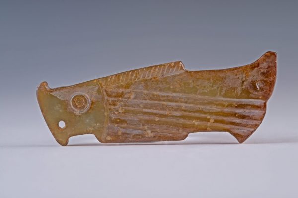 A fish jade pieces from from the Shang and Zhou Dynasties. (Image: Courtesy of Yens Charity Foundation)