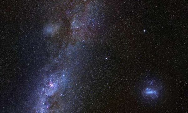 What Antlia 2 would look like if you could see it from Earth. Credit: G. Torrealba (Academia Sinica, Taiwan), V. Belokurov (Cambridge, UK and CCA, New York, US) based on the image by ESO/S. Brunier
