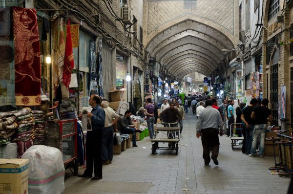 While the sanctions permit trade of humanitarian commodities, such as food and medicine, Iran’s economy is already in bad shape and political unrest is rising. (Image: Kamyar Adl via Flickr CC BY 2.0)