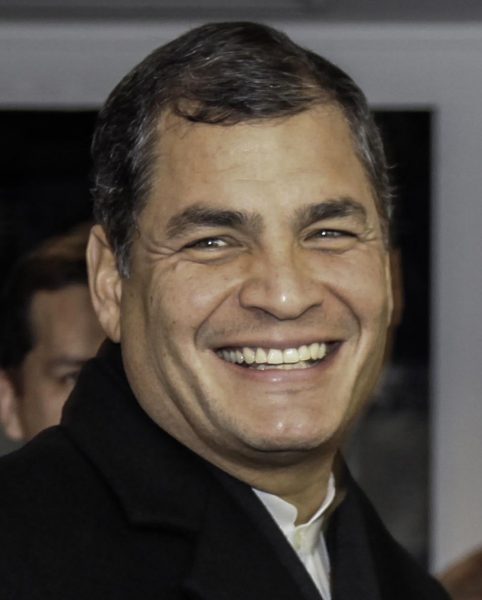 Former Ecuadorian President Rafael Correa has stated that the current President would have no qualms about giving up Assange if the United States applies enough pressure. (Image: Fernanda LeMarie via flickr CC BY-SA 2.0)