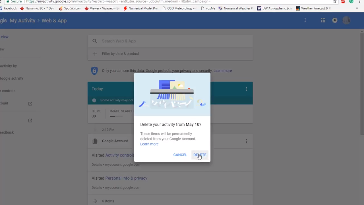 Remove Google Account Search Activity Off All Your Devices 3-39 screenshot