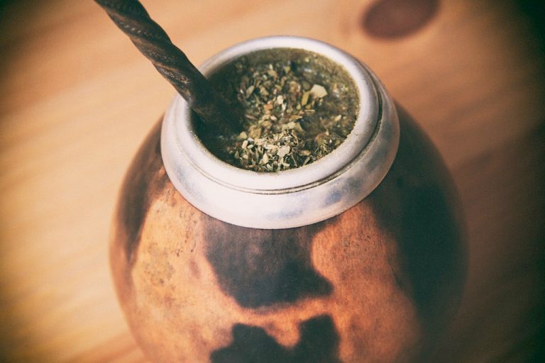 Yerba mate tea to increase your productivity.