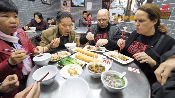 GOD LEVEL Chinese Food With MY FAMILY!!! INSANE Chinese Food Tour With 7 FOOD RANGER FAMILY! 0-29 screenshot
