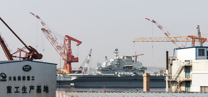 The Type 001 Liaoning under maintenance. (Image: CEphoto, Uwe Aranas)