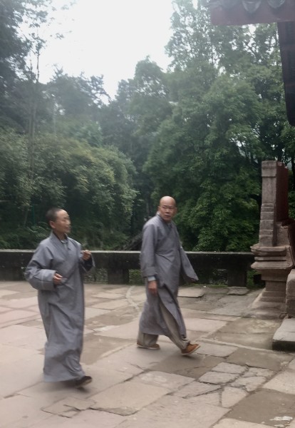 Buddhist monks at Dazu Shike. (Image: S.Ruel/Chongqing)