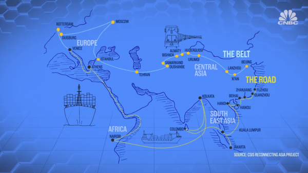China's Belt and Road Initiative promises to establish a new silk route that will usher in prosperity to the nations attached to the project.(Image: Screenshot / YouTube)