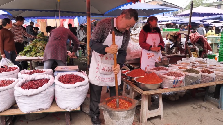 The food in Chengdu can be characterized by its use of Sichuan peppers.