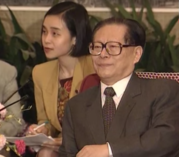 Jiang Zemin, the general secretary of the CCP, believed in the existence of gods and spirits. (Image: YouTube/Screenshot)