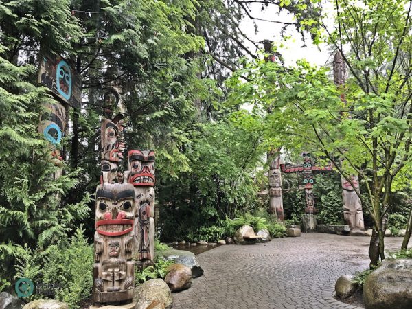 The Capilano Suspension Bridge Park has North America's largest private collection of First Nations totem poles. (Image: Julia Fu / Vision Times)