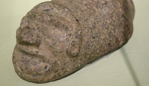 A stone figure discovered in Puerto Rico.