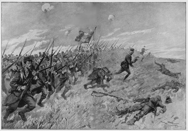A French bayonet charge during the Battle of the Frontiers (Image: wikimedia / CC0 1.0)