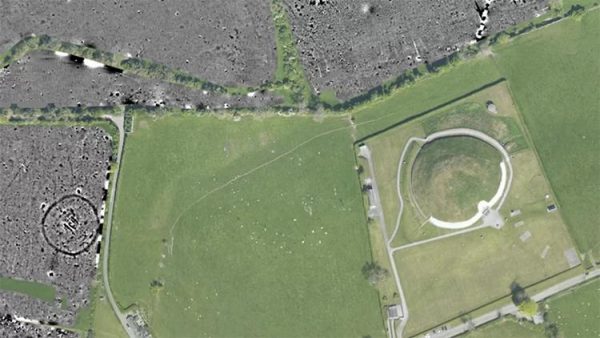 The site of one of the newly discovered monuments found near Newgrange. (Image: University College Dublin)