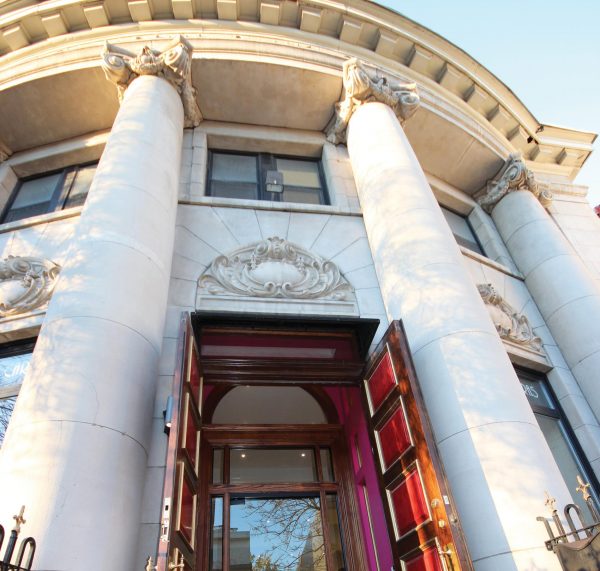 The first thing that strikes you when visiting the finest fashion atelier on Queen Street E. in Toronto is the neoclassical building. (Image: Taste of Life)