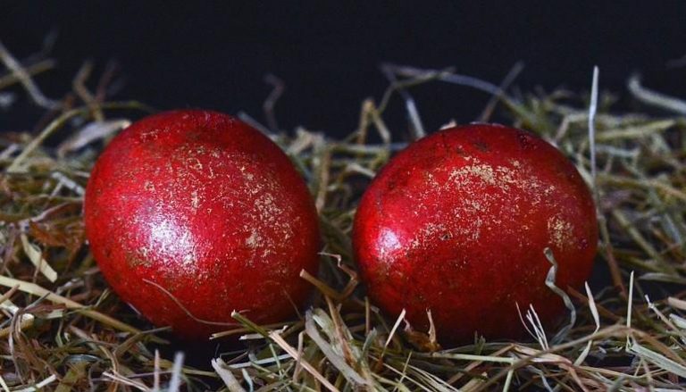 During important birthdays in China, red-colored eggs are given.