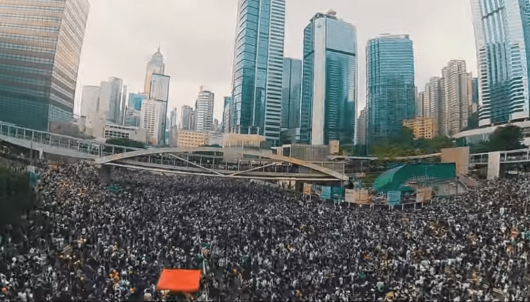 Millions of Hongkongers continue to protest in defense of their city’s autonomy and rule of law. (Image: YouTube/Screenshot)