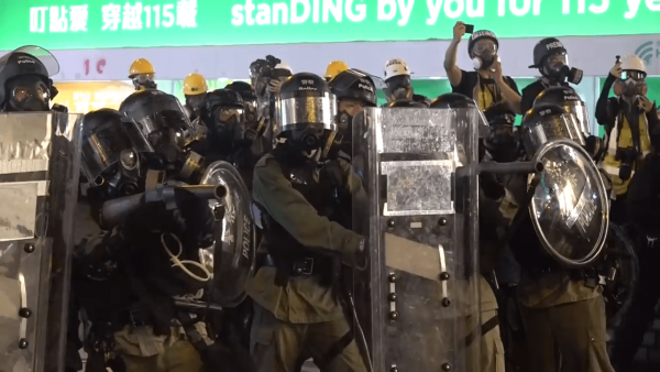 From the start of the protests, Hong Kong observers have been concerned at the tough stance of the government towards the protestors and how the police force has abused its power indiscriminately. (Image: Screenshot / YouTube)