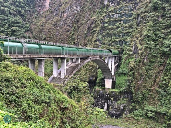 The arched bridge over the new Wujie Dam diversion tunnel. (Image: Billy Shyu / Vision Times)
