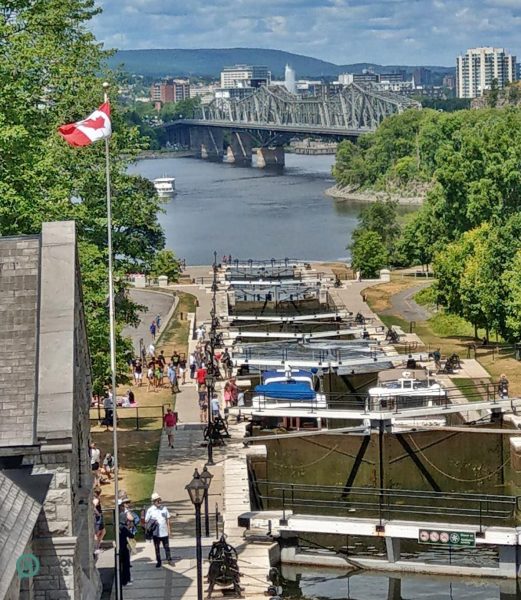 The magnificent flight of 8 locks at Ottawa. (Image: David Bohatyrez / Vision Times)