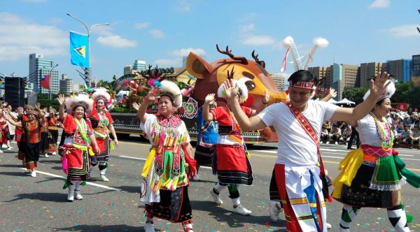 A float featuring aboriginal cultural heritage in Taiwan at the 2019 Double Tenth National Day celebration. (Image: Courtesy of Ljj Lamb)