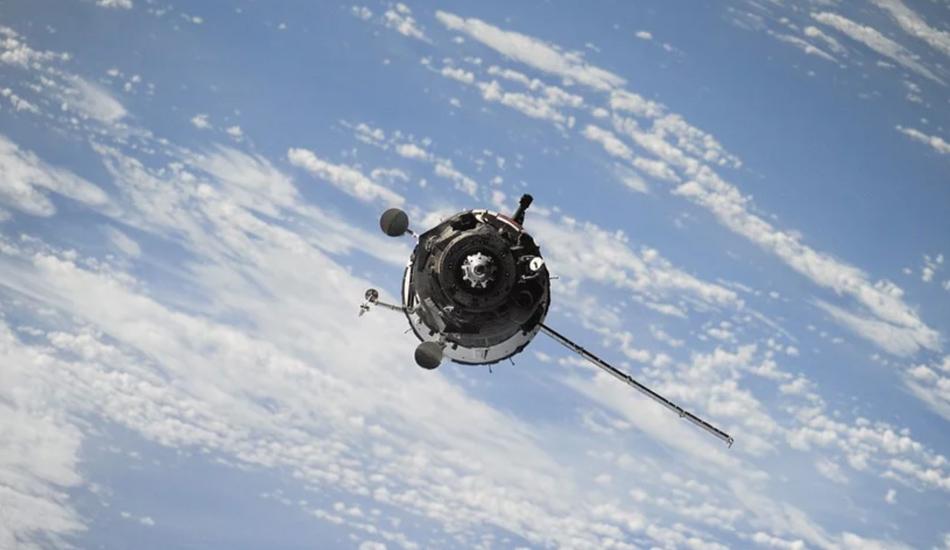 A satellite in space.