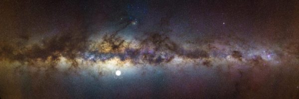 This is a 104 frame photomosaic capturing the Milky Way directly overhead taken at the Pinnacles Desert in Western Australia. A popular tourist location by day and incredible stargazing at night. The location of a supernova that would have exploded 9,000 years ago is shown in the image. (Image: Paean Ng / Astrordinary Imaging)