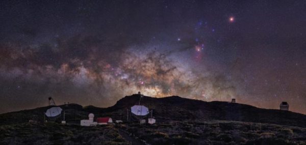 The team’s analysis paves the way for better measurements in the future using telescopes from the Cherenkov Telescope Array. (Image: courtesy of Daniel López/IAC)