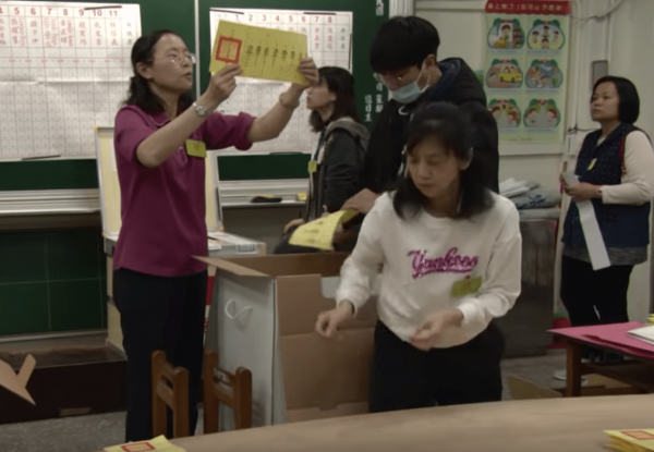 The turnout rate for this election was as high as 74 percent, and tens of thousands of Taiwanese living abroad returned home to cast their votes. (Image: YouTube/Screenshot)