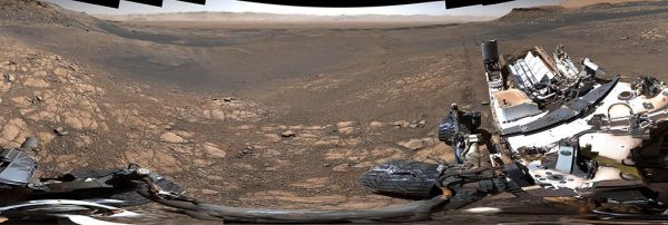 NASA's Curiosity rover captured its highest-resolution panorama yet of the Martian surface between Nov. 24 and Dec. 1, 2019. A version without the rover contains nearly 1.8 billion pixels; a version with the rover contains nearly 650 million pixels. Both versions are composed of more than 1,000 images that were carefully assembled over the following months. The rover's Mast Camera, or Mastcam, used its telephoto lens to produce the panorama and relied on its medium-angle lens to produce a lower-resolution panorama that includes the rover's deck and robotic arm. Malin Space Science Systems in San Diego built and operates Mastcam. A division of Caltech, NASA's Jet Propulsion Laboratory manages the Mars Science Laboratory mission for the agency's Science Mission Directorate in Washington and built the Curiosity rover. (Image: NASA/JPL-Caltech/MSSS)