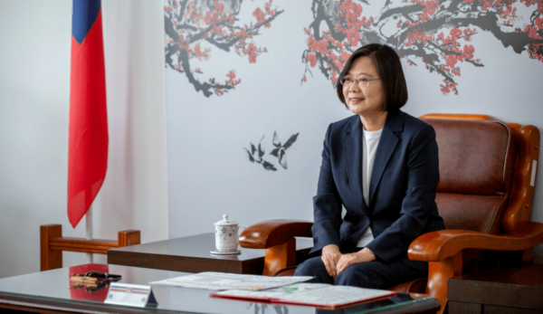 Taiwanese President Tsai Ing-wen tweeted that the TAIPEI Act is a testament to America and Taiwan’s unified stance against threats to values like democracy and human health. (Image: 總統府 via flickr CC BY 2.0 )
