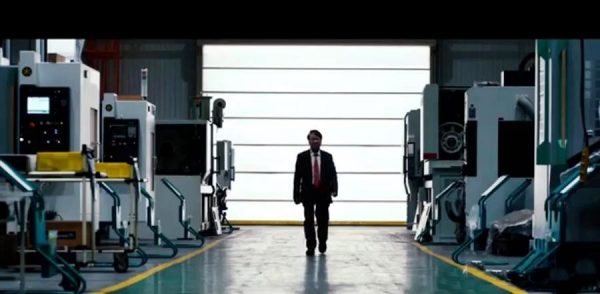 There are new 92 face mask production lines set up within a short span of 40 days. (Image: YouTube film screenshot)
